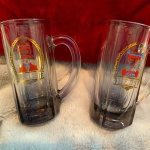 Vintage his & hers beer steins.